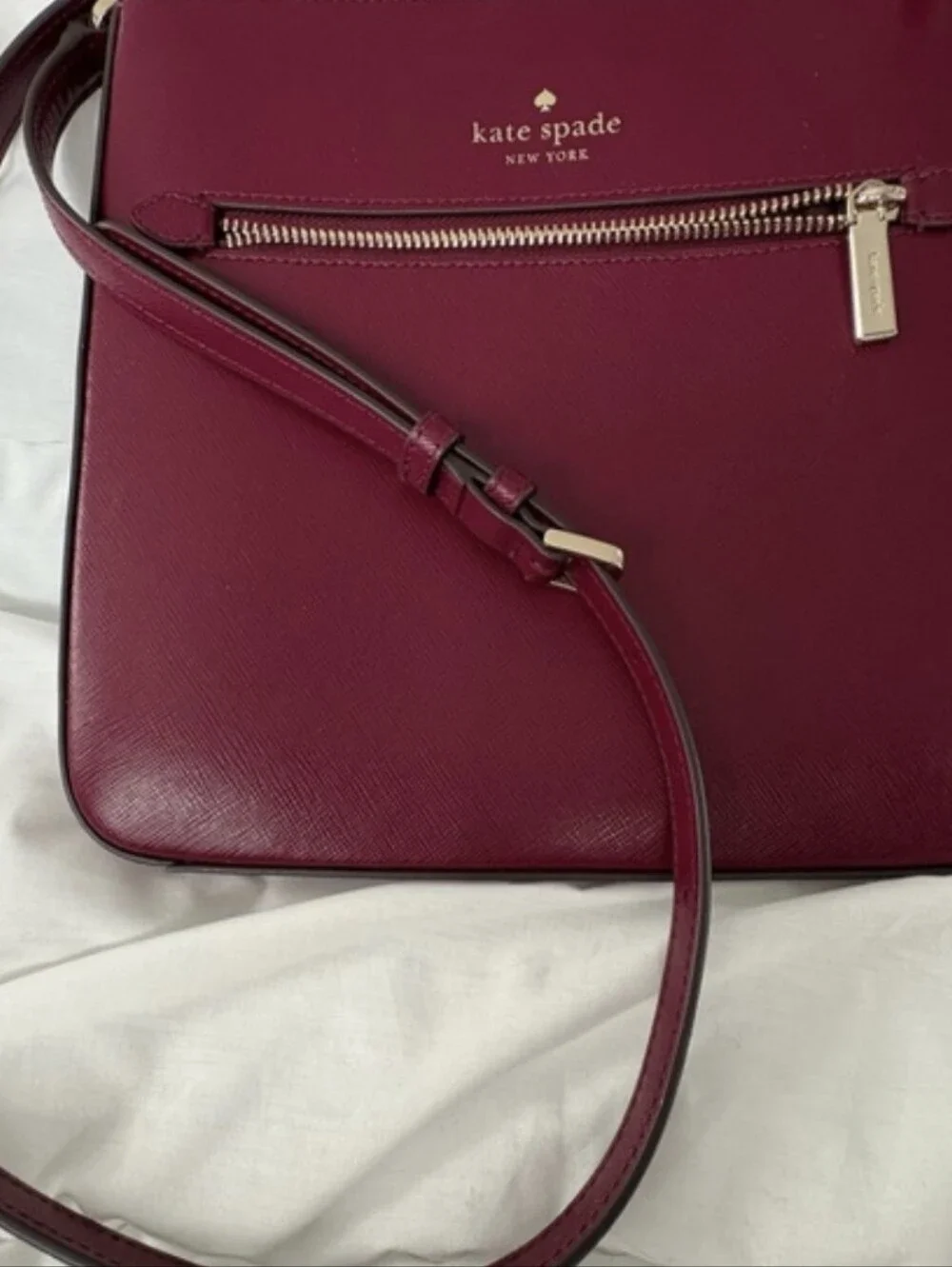 Kate Sade New York Berry Leather Crossbody Bag